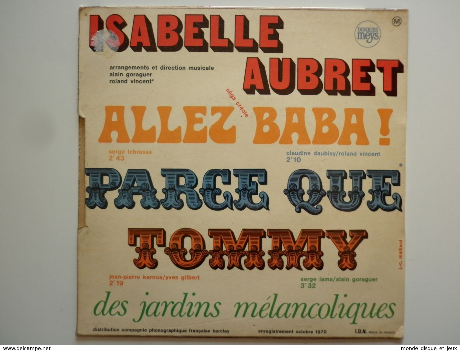 Isabelle Aubret 45Tours EP Vinyle Allez Baba ! - 45 T - Maxi-Single