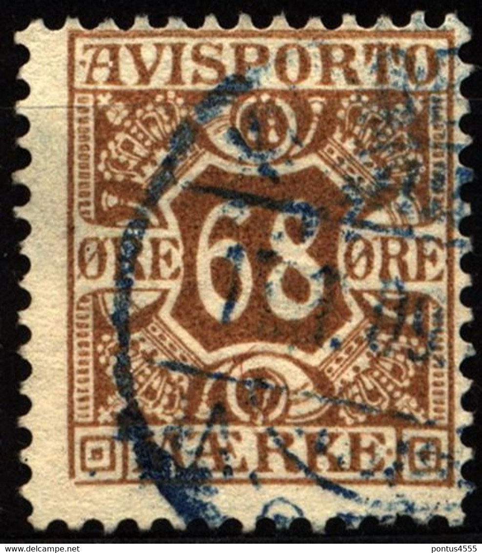 Denmark 1907 Mi V7 Newspaper Stamps - Dienstzegels