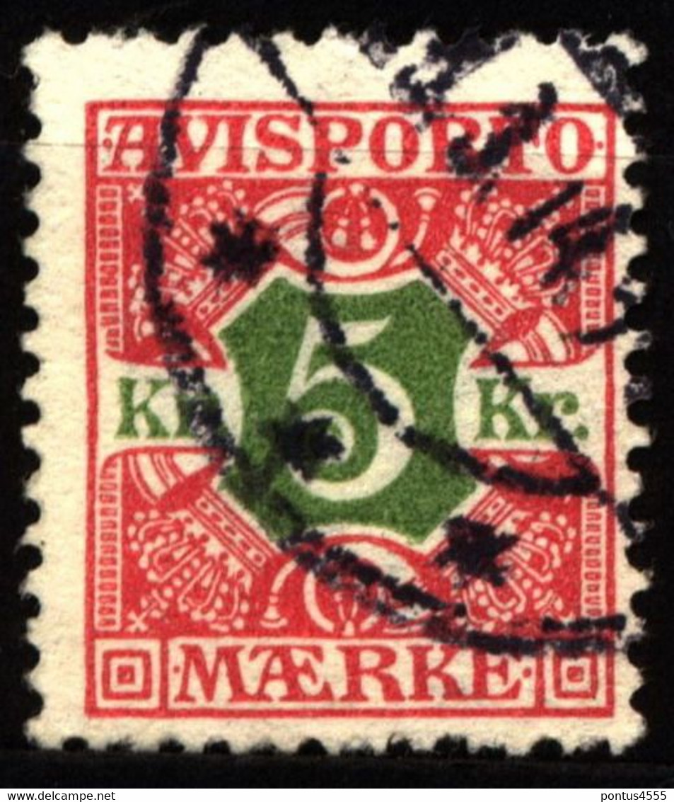 Denmark 1914 Mi V9 Newspaper Stamps - Dienstmarken