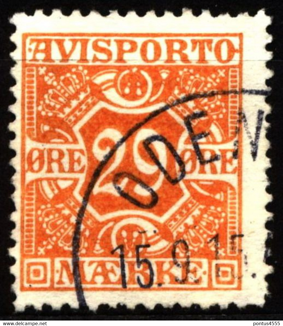 Denmark 1915 Mi V12 Newspaper Stamps - Dienstmarken