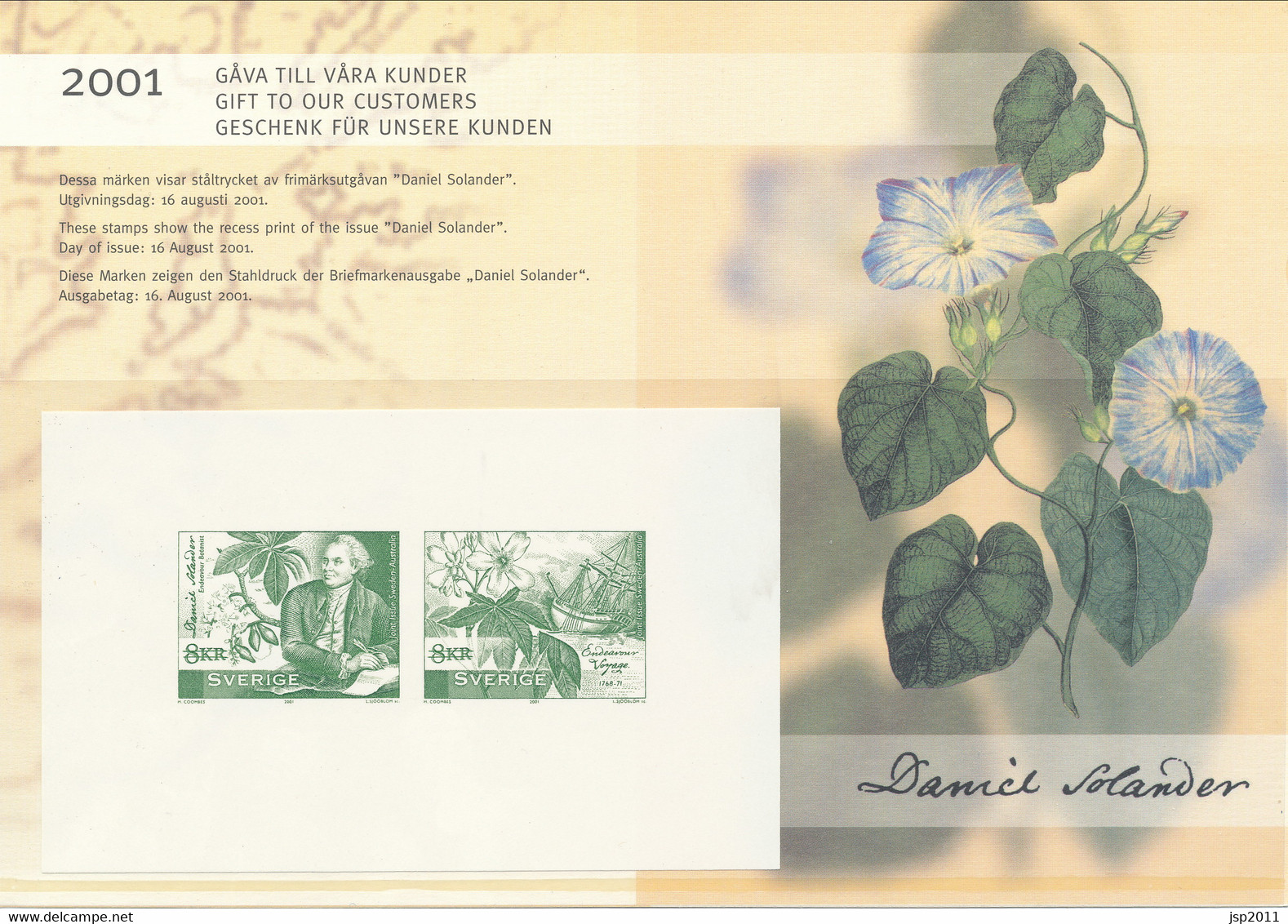 Sweden 2001. "Special Gift To Our Subscribers". See Descrition. MNH(**) - Probe- Und Nachdrucke