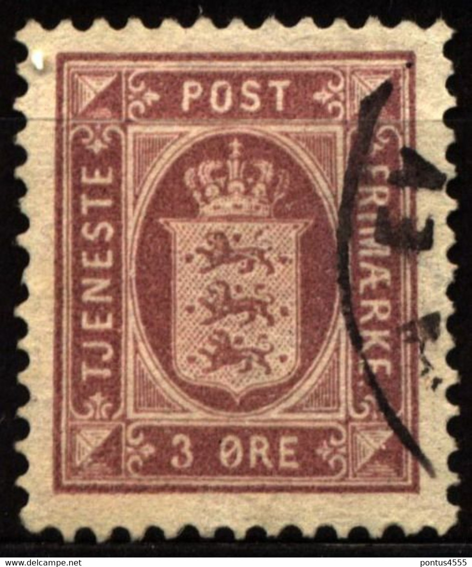 Denmark 1875 Mi D4YB Coat Of Arms - Servizio