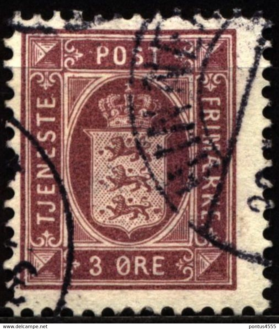 Denmark 1875 Mi D4Z Coat Of Arms - Dienstzegels