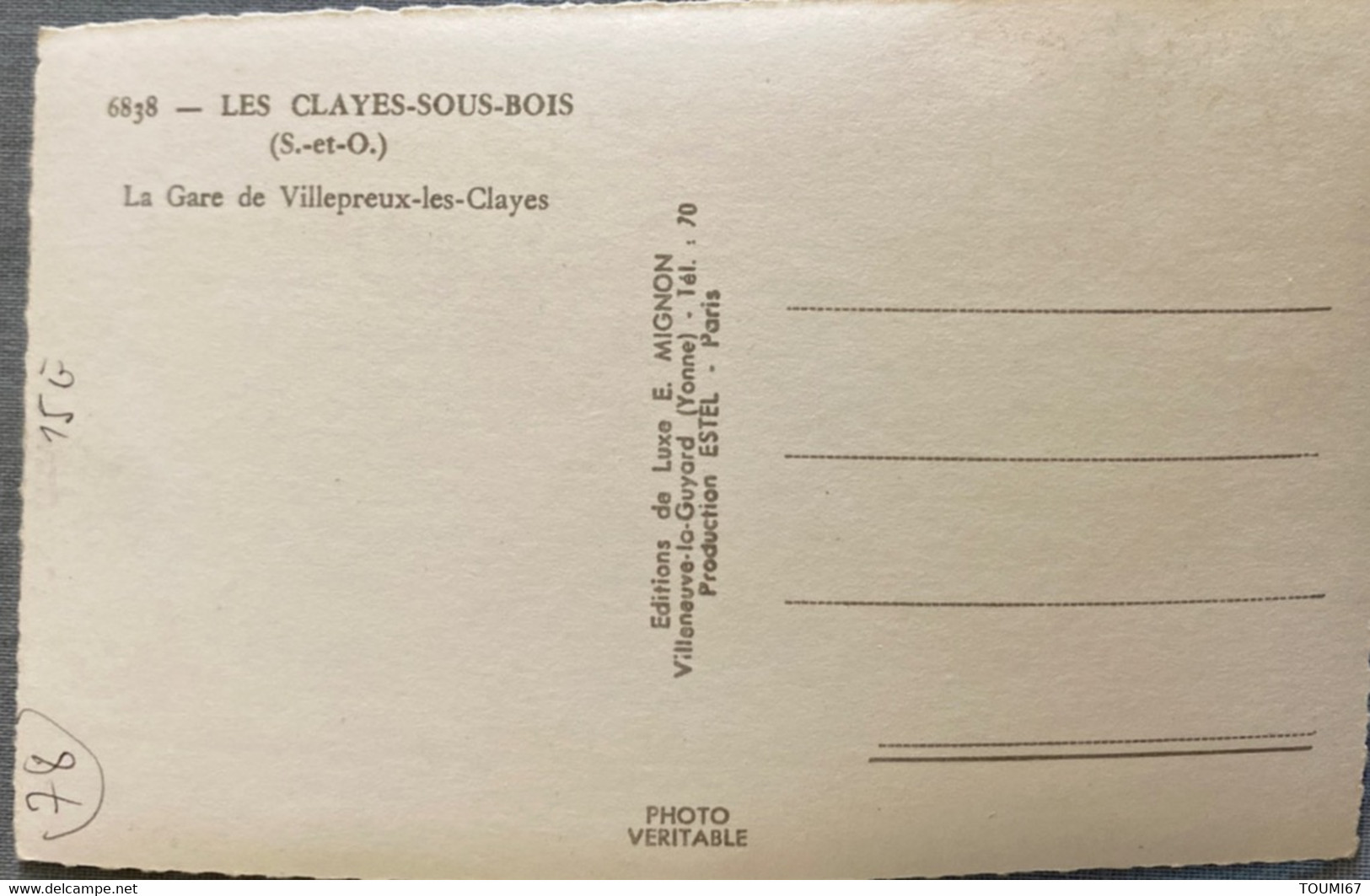 78.— LES CLAYES SOUS BOIS.— LA GARE DE VILLEPREUX LES CLAYES - Les Clayes Sous Bois