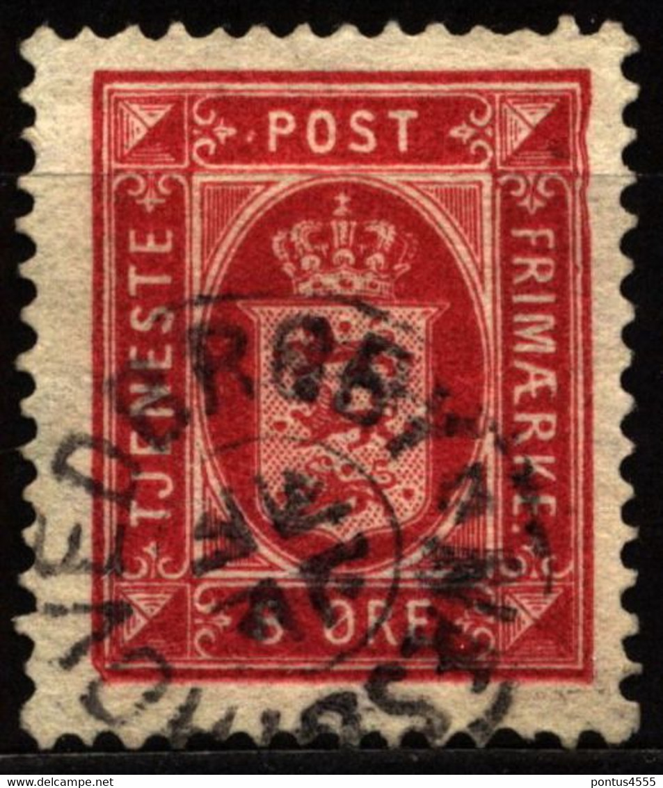 Denmark 1875 Mi D6A Coat Of Arms - Oficiales