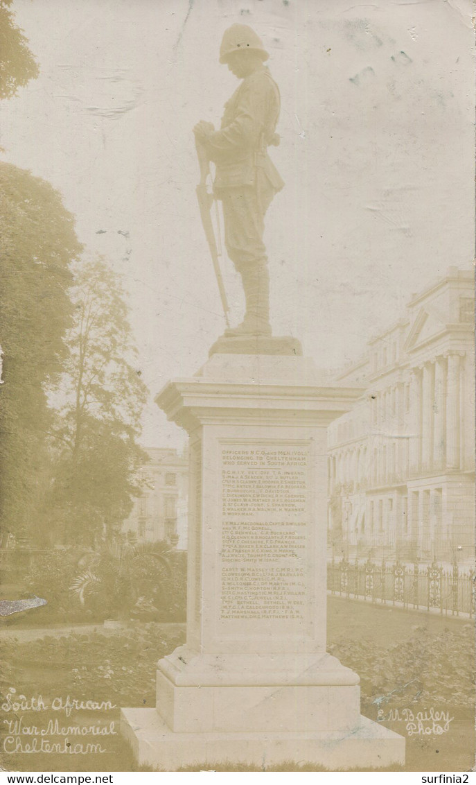 GLOS - CHELTENHAM - SOUTH AFRICAN WAR MEMORIAL 1907 RP Gl516 - Cheltenham