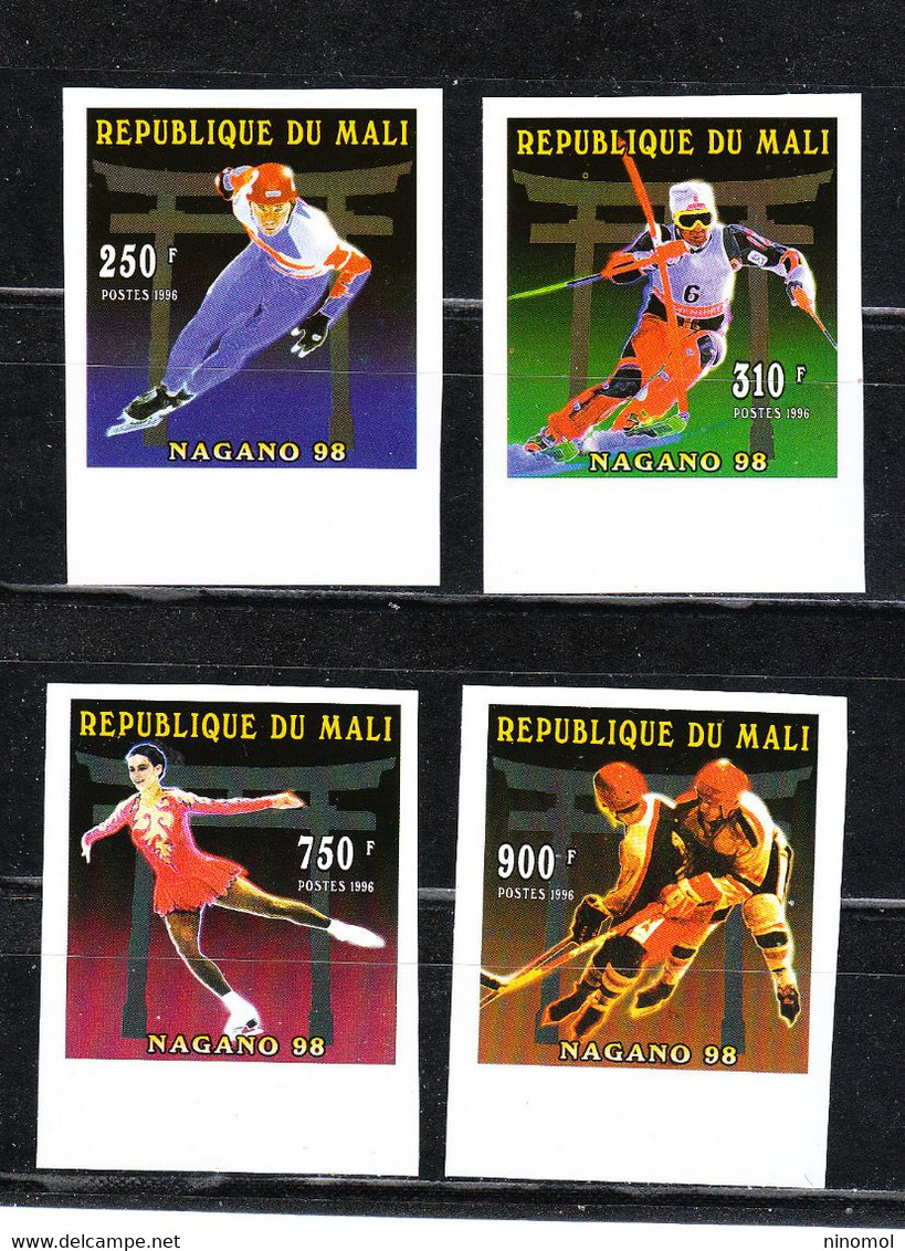 Mali  -   1997. Pre-Olimpiadi Nagano '98. Complete  Imperf.  MNH,series.  Rare - Winter 1998: Nagano