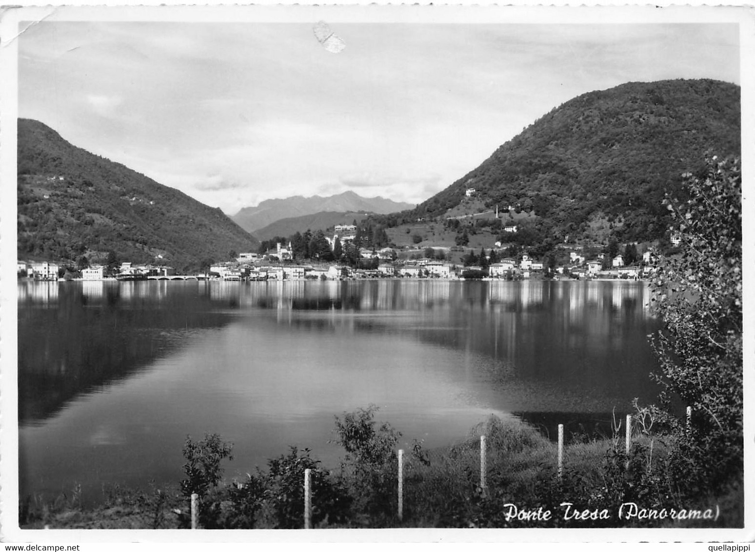 013807 "PONTE STRESA - PANORAMA"    CART  SPED 1955 - Tresa