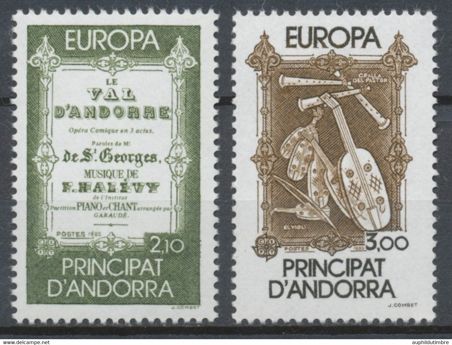 Andorre FR Série N°339 + N°340 NEUFS** ZA340S - Unused Stamps