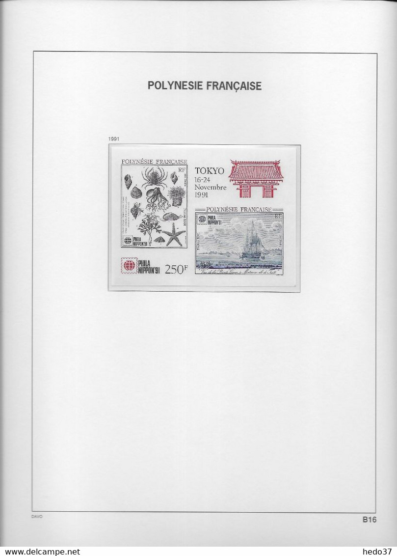 Polynésie Collection Vendue Page Par Page - Timbres Neufs ** Sans Charnière - TB - Hojas Y Bloques