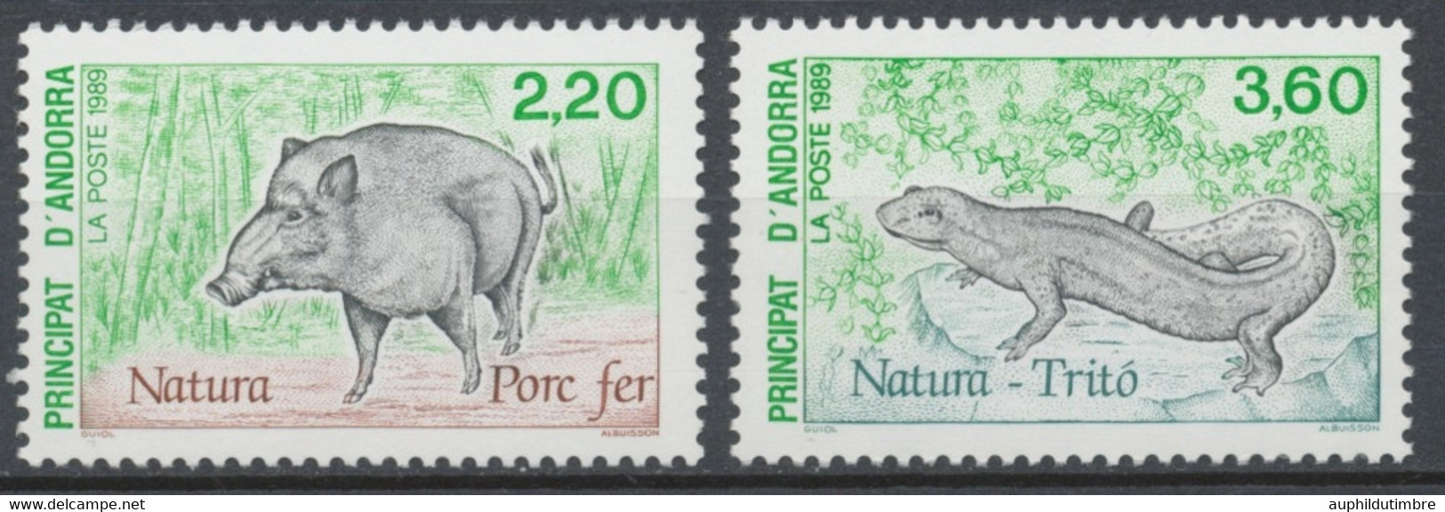 Andorre FR Série N°382 + N°383 NEUFS** ZA383S - Unused Stamps