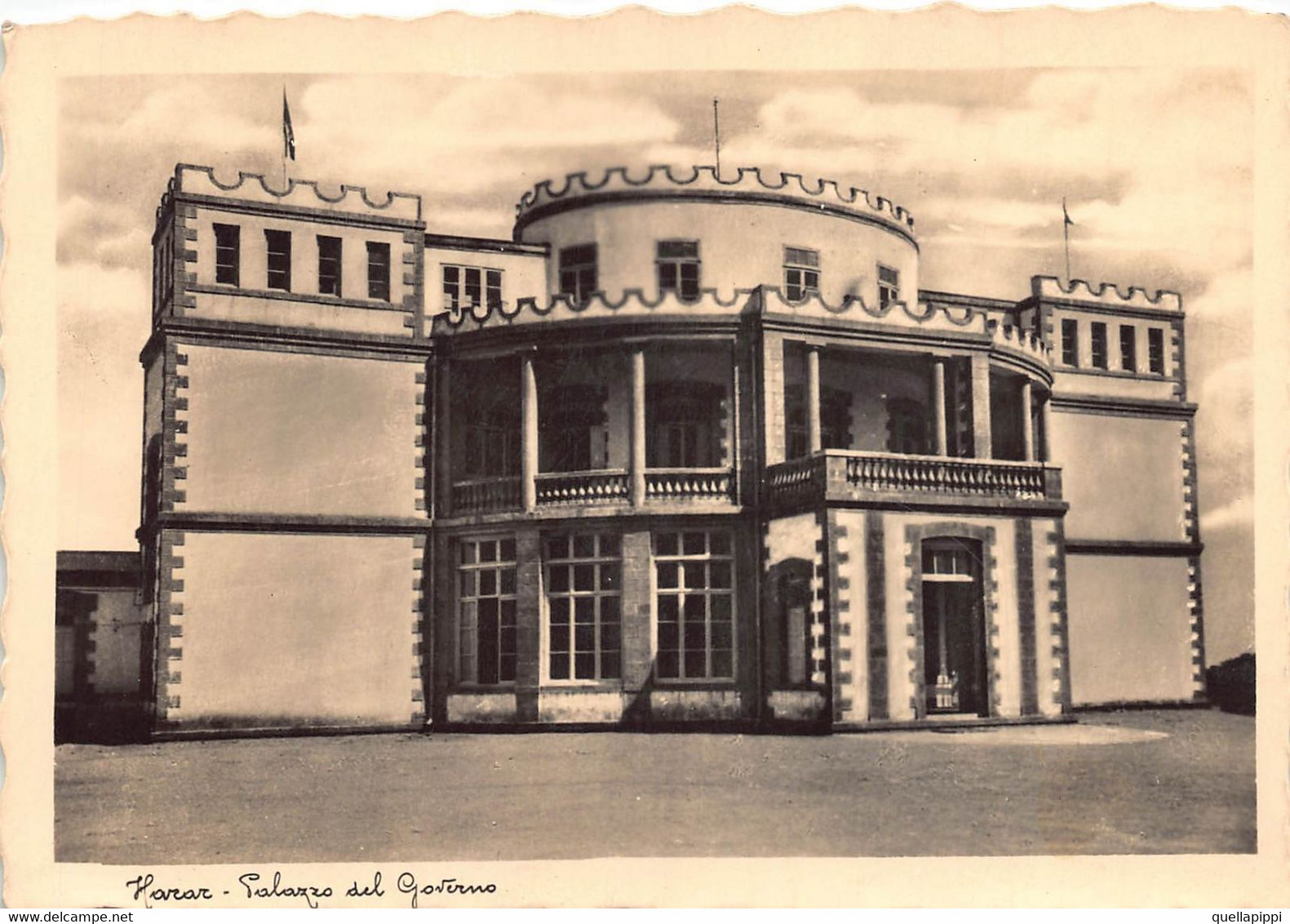 013816 "HARAR - PALAZZO DEL GOVERNO" VEDUTA.  CART NON SPED - Ethiopie