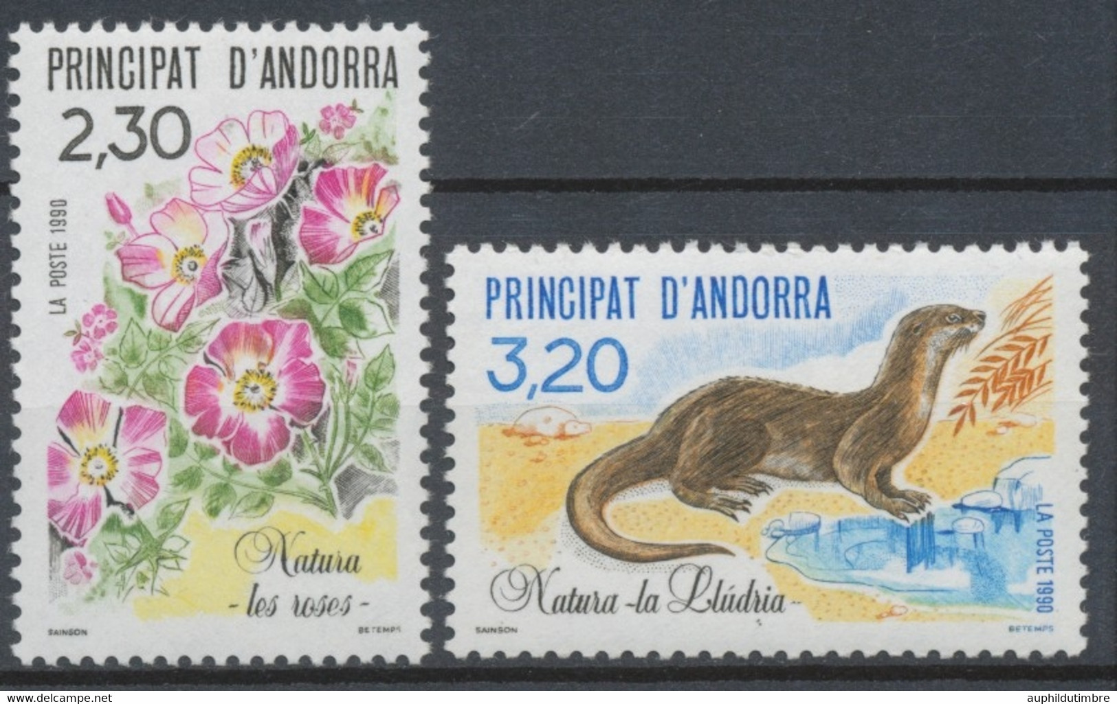 Andorre FR Série N°393 + N°394 NEUFS** ZA394S - Unused Stamps