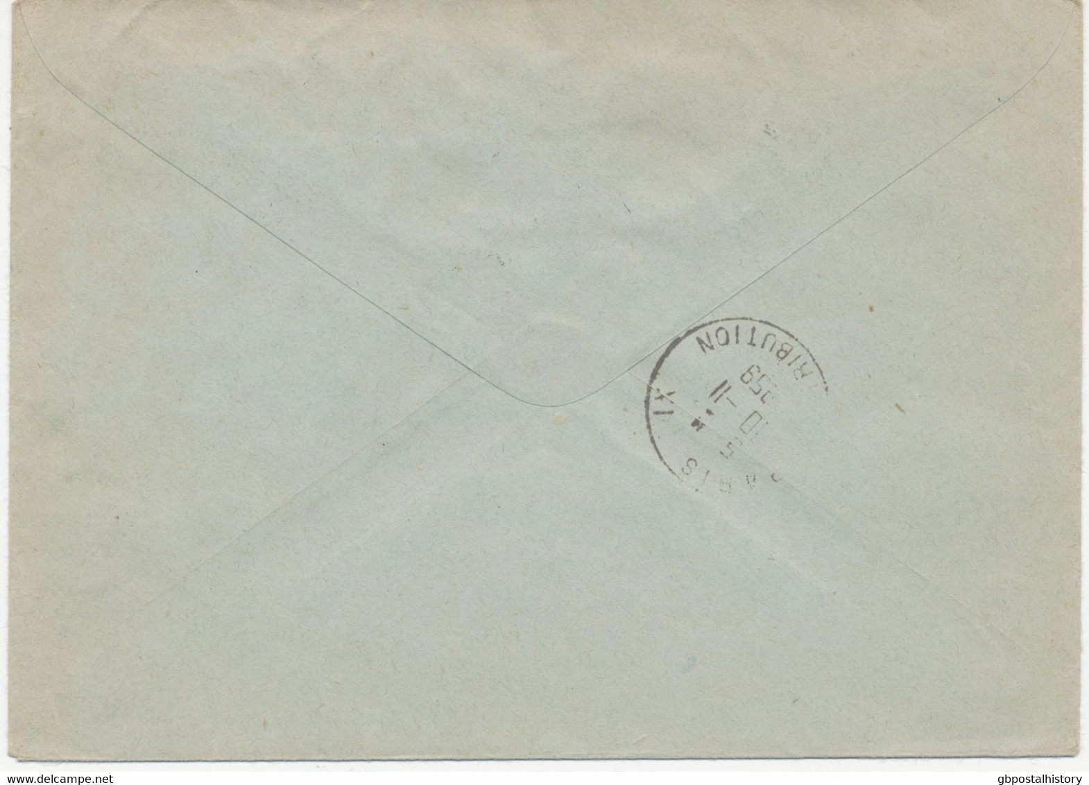 SOWJETUNION 1959 Int. MiF Auf Kab.-R-Brief Nach PARIS   SOVIET UNION 1959 Int. Mixed Franking On Superb R-cover To PARIS - Briefe U. Dokumente