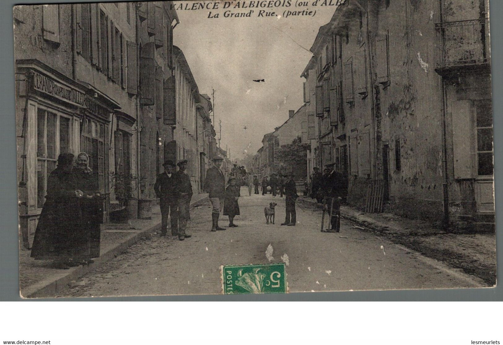 Cpa 81 Valence D'Albigeois Ou D'albi La Grand'Rue (partie) - Valence D'Albigeois