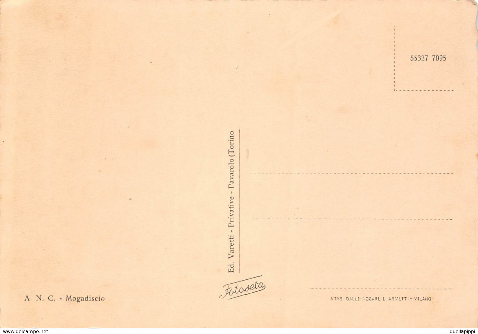 013822 "SOMALIA - A.O.I. - PALMIZI"  VEDUTA, ANIMATA. CART NON SPED - Somalie