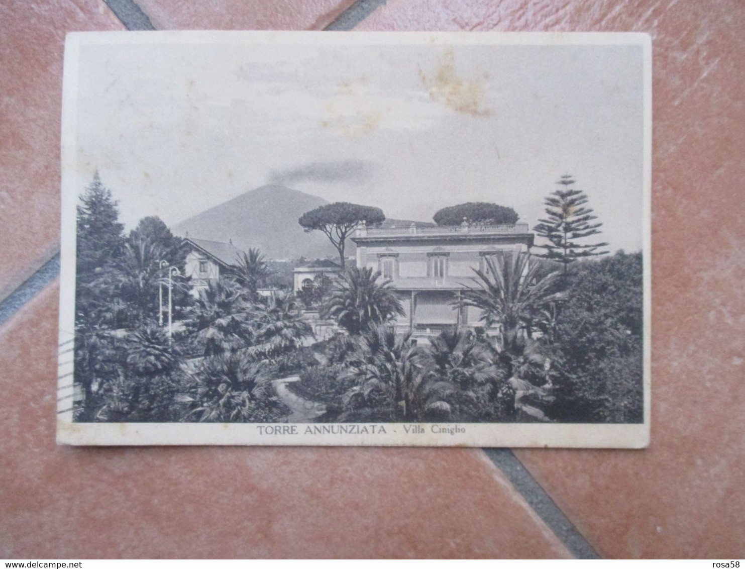 1930 VILLA CINIGLIO Formato Grande - Torre Annunziata