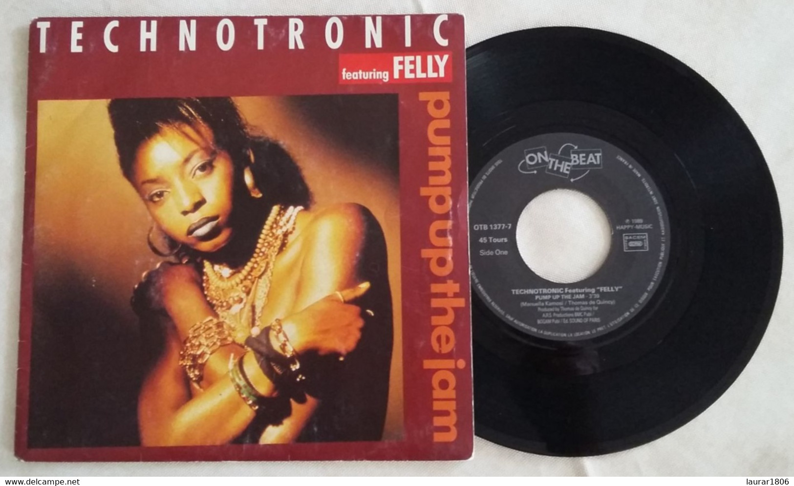 45 T Vinyle TECHNOTRONIC - PUMP UP THE JAM - 1989 - Bon Etat - Dance, Techno & House