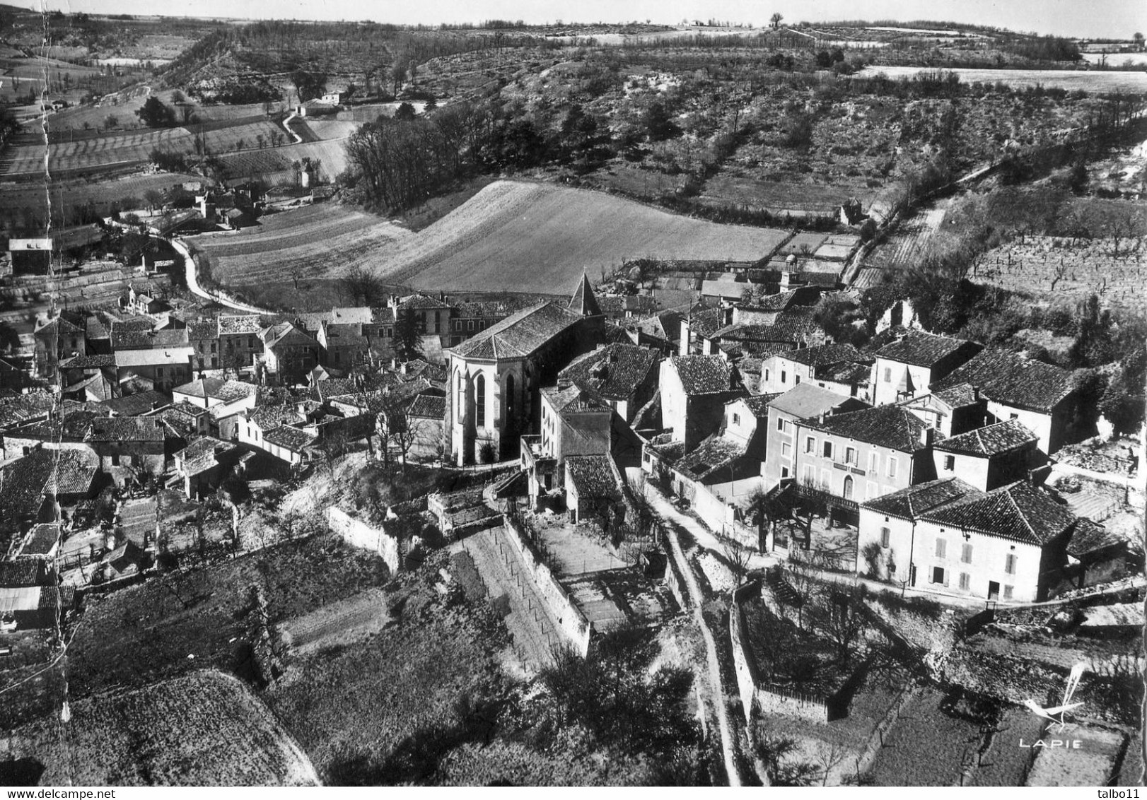 82 - Montaigu De Quercy - En Avion Au Dessus - Montaigu De Quercy