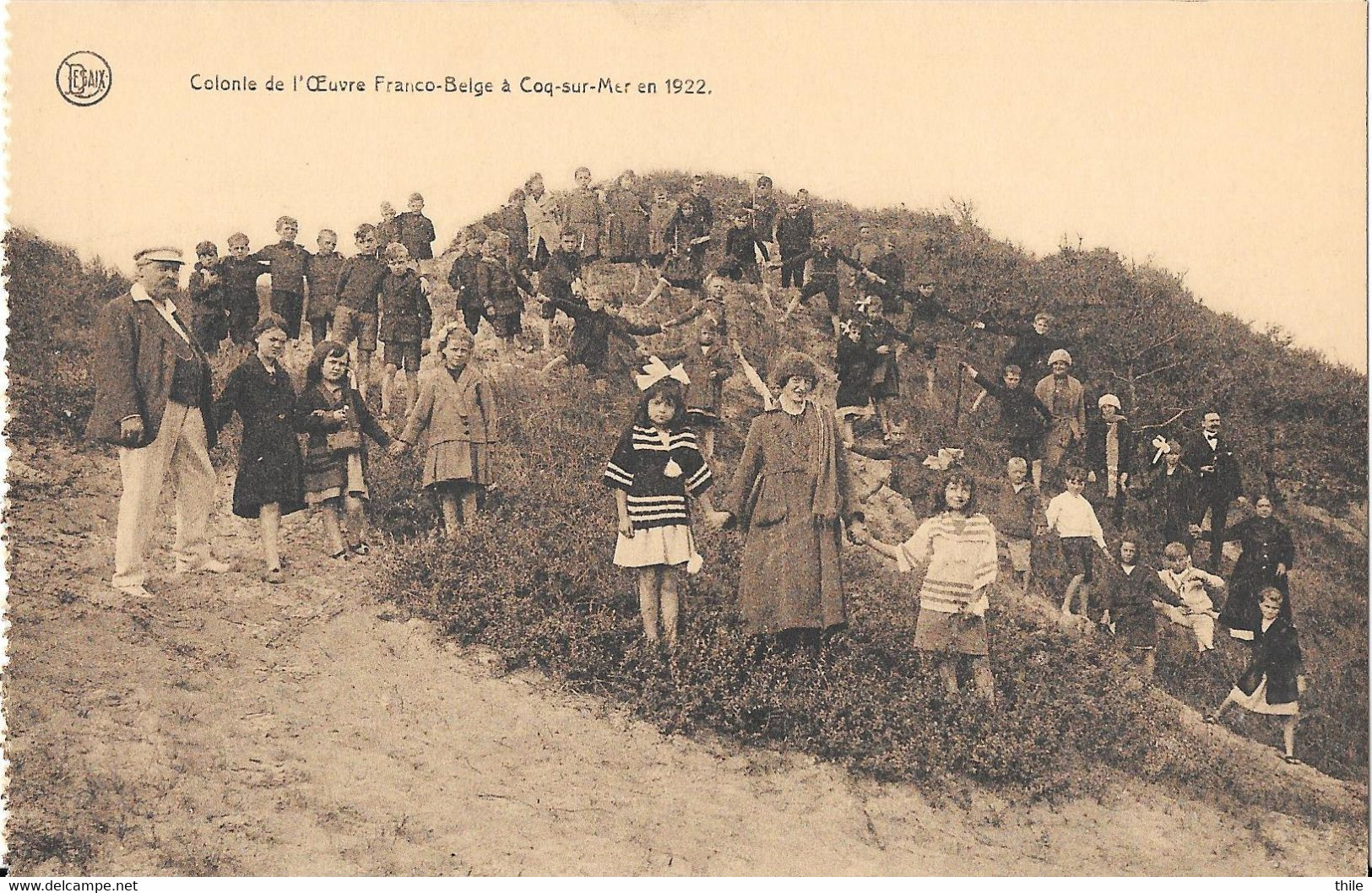 DE HAAN - Colonie De L'Oeuvre Franco Belge à Coq-sur-Mer En 1922 - De Haan