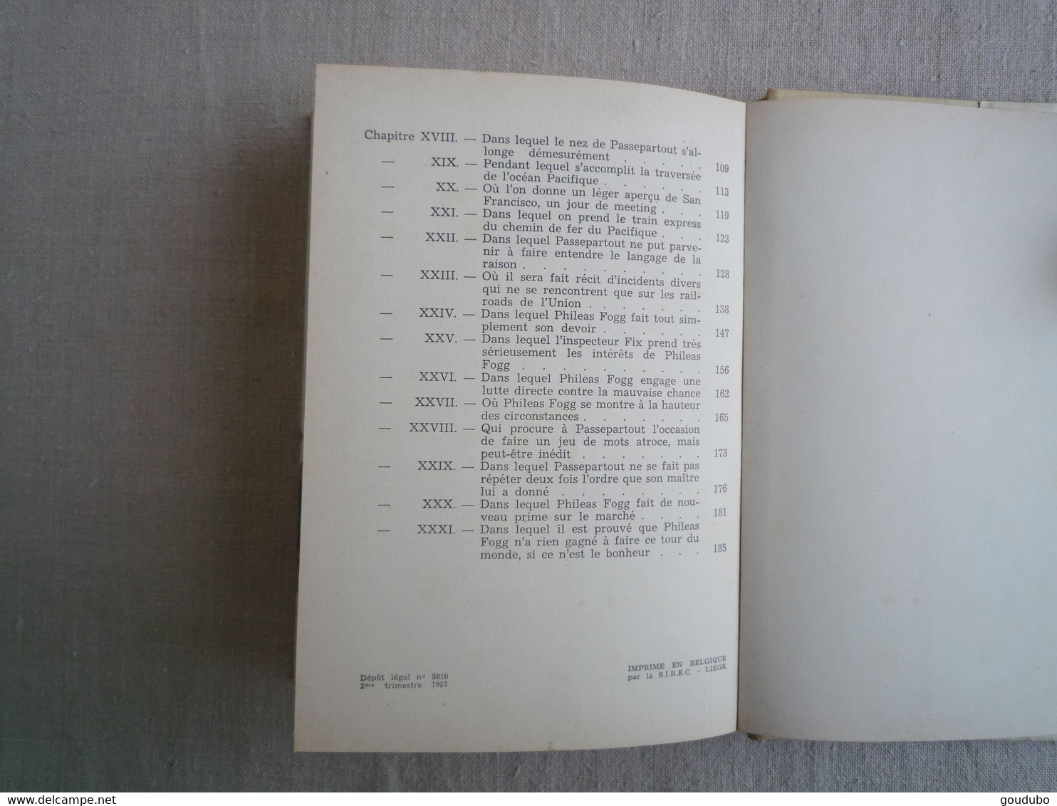 Jules Verne Le tour du monde en 80 jours Hachette 1957 Henri Dimpre Idéal bibliothèque.