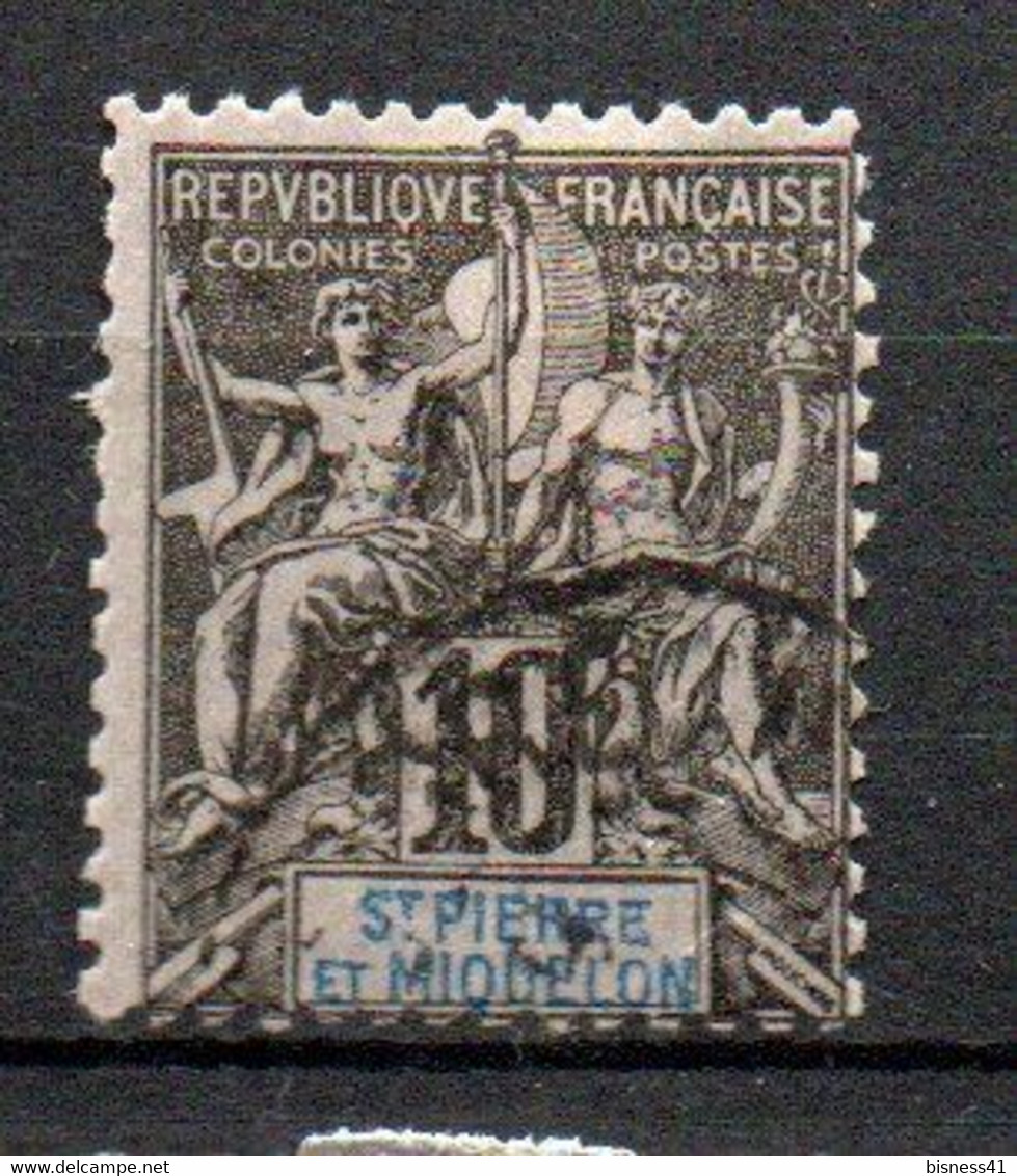 Col24 Colonies Saint Pierre & Miquelon SPM N° 63 Oblitéré Cote 9,00€ - Used Stamps