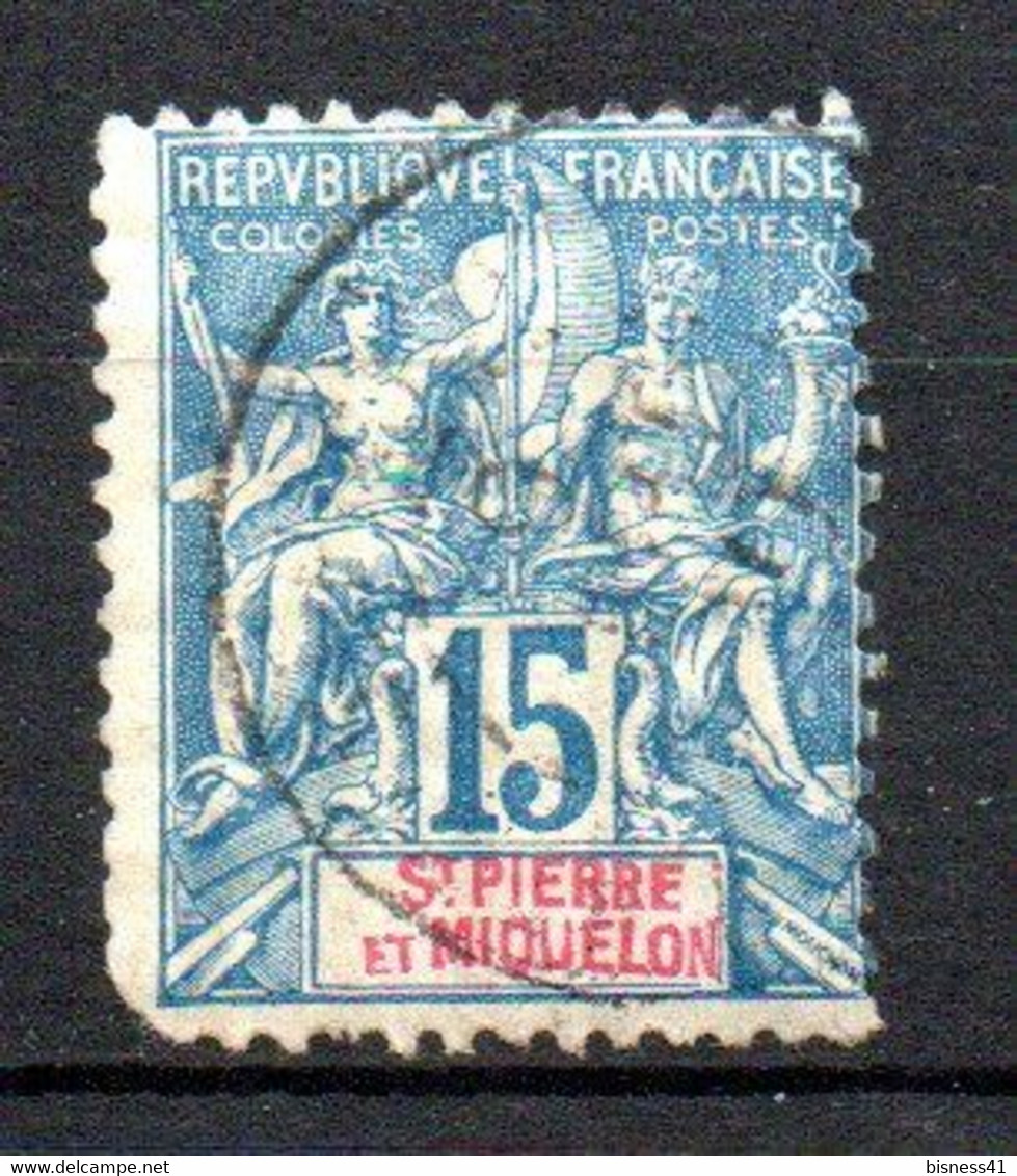 Col24 Colonies Saint Pierre & Miquelon SPM N° 64 Oblitéré Cote 8,00€ - Used Stamps