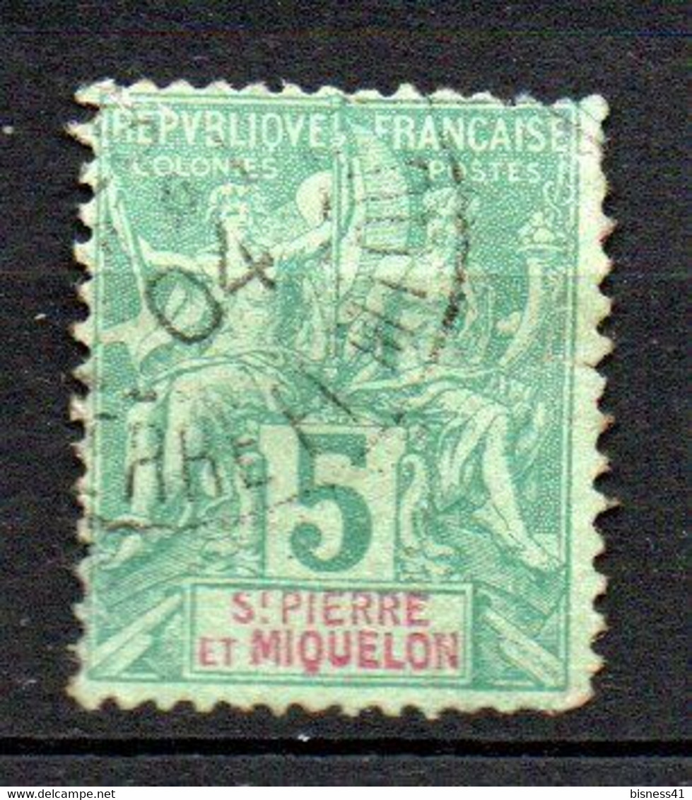 Col24 Colonies Saint Pierre & Miquelon SPM N° 62 Oblitéré Cote 5,00€ - Used Stamps