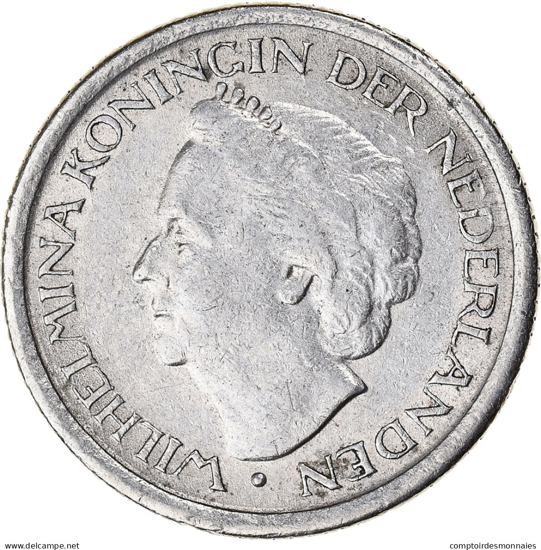 Monnaie, Pays-Bas, Wilhelmina I, 25 Cents, 1948, TTB, Nickel, KM:178 - 25 Centavos