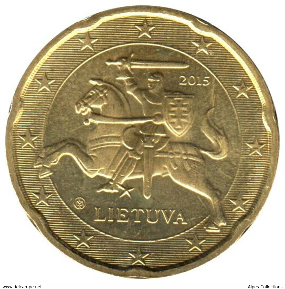 LI02015.1 - LITUANIE - 20 Cents - 2015 - Lituania