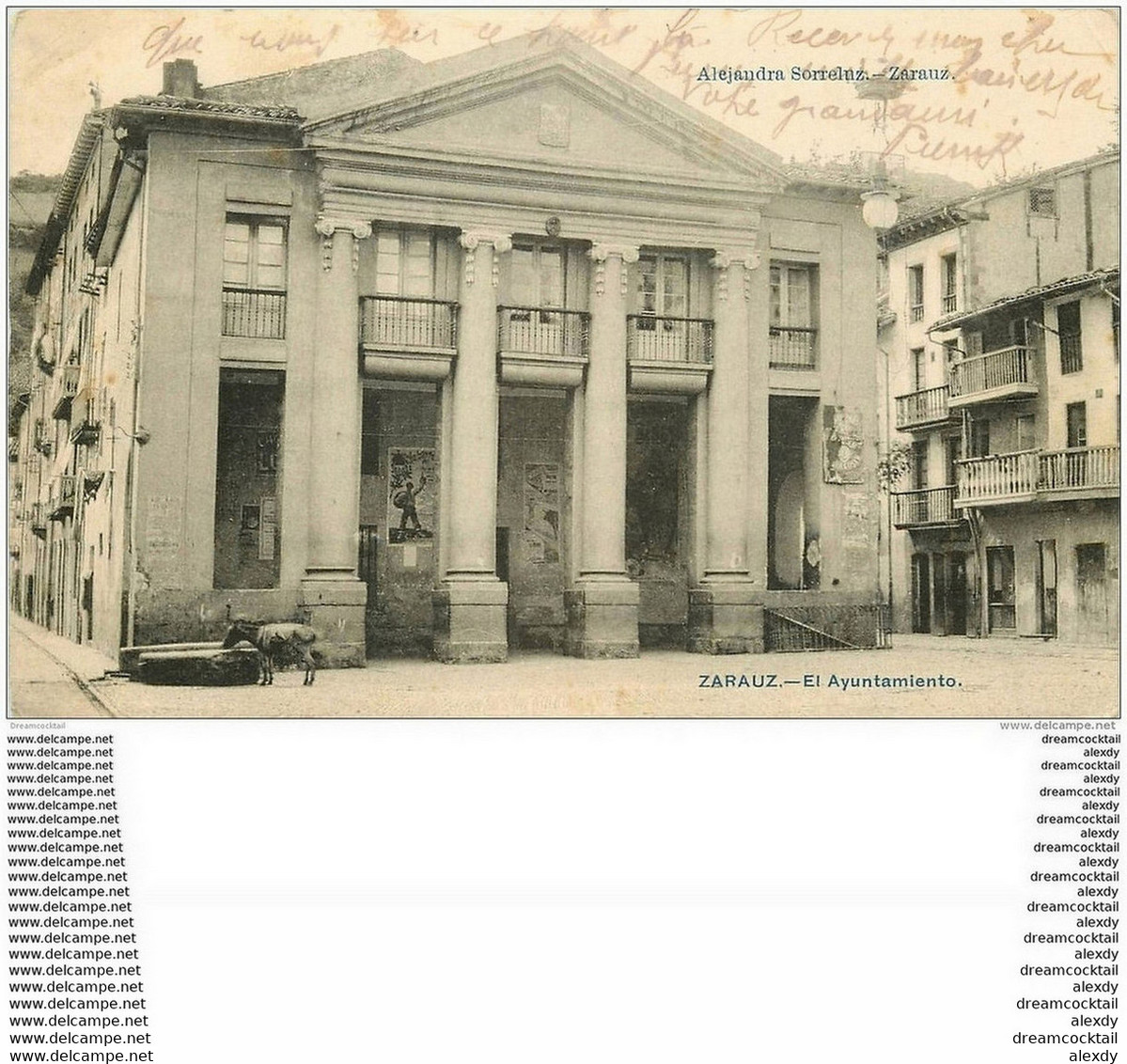 Espagne. ZARAUZ. El Ayuntamiento 1909 - Otros & Sin Clasificación