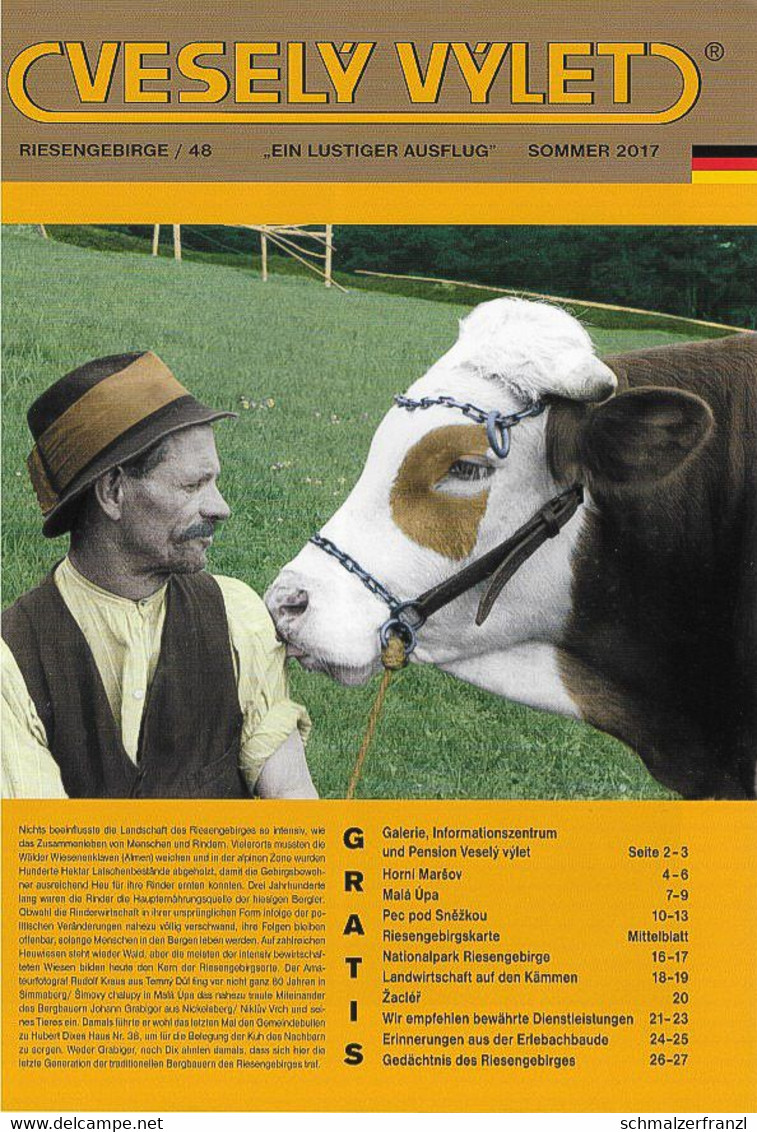 Zeitschrift Vesely Vylet Ein Lustiger Ausflug Riesengebirge N 48 Sommer 2017 Saisonzeitschrift Spindlermühle Petzer Aupa - Tschechien