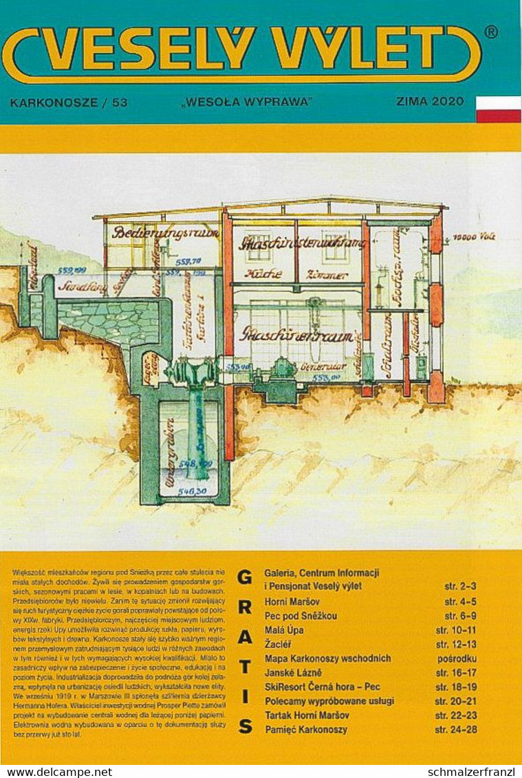 Zeitschrift Vesely Vylet Ein Lustiger Ausflug Riesengebirge N 53 Zima 2020 Saisonzeitschrift Spindlermühle Petzer Aupa - Zchech Republic