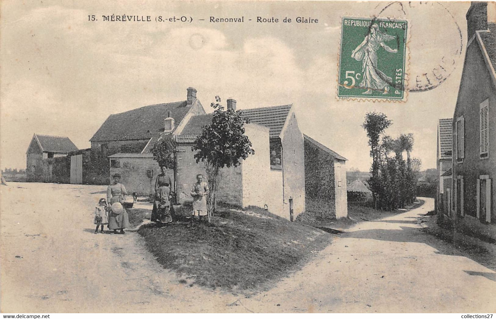 91-MEREVILLE- RENONVAL, ROUTE DE GLAIRE - Mereville