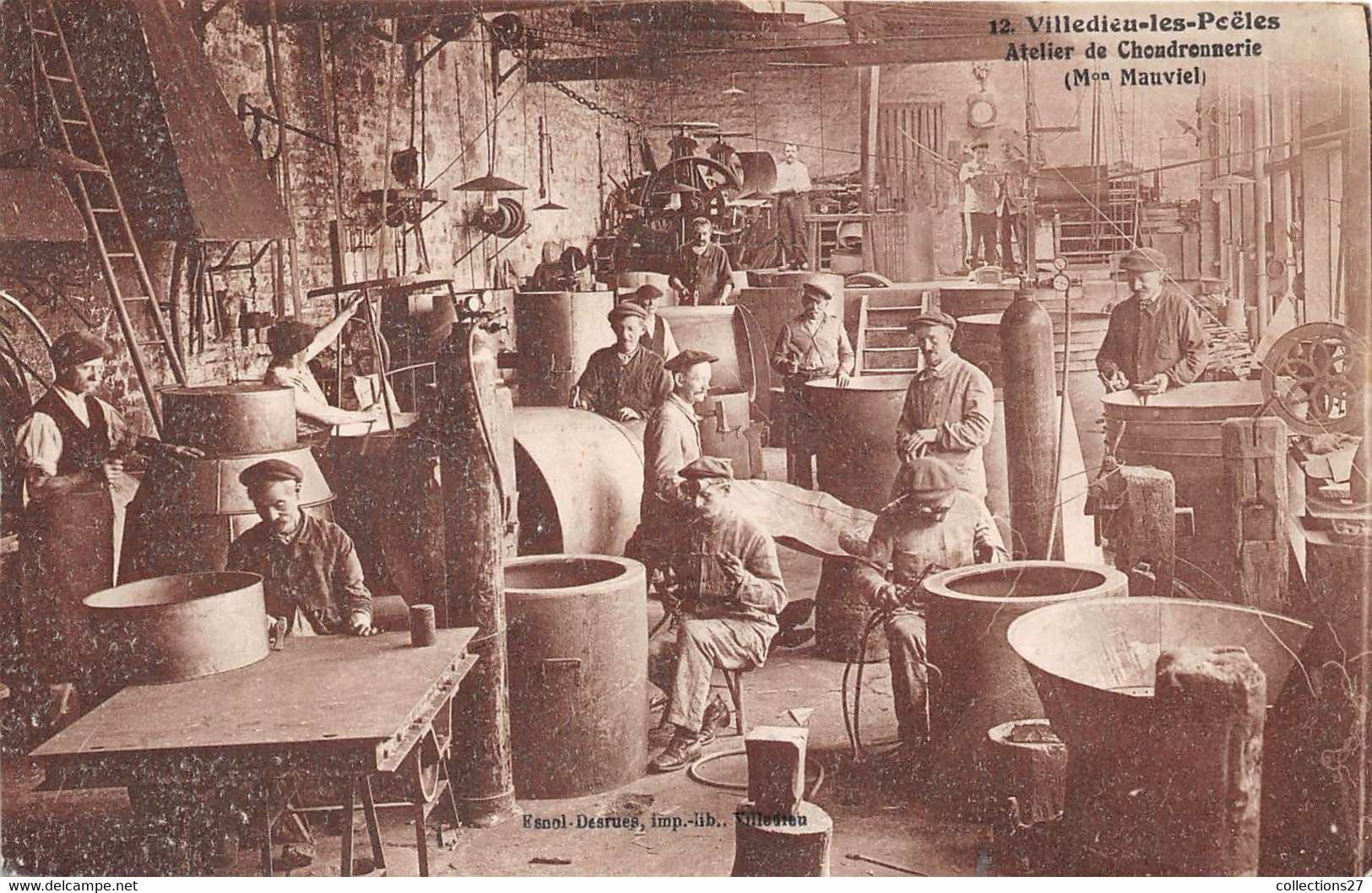 50-VILLEDIEU-LES-POËLES-  ATELIER DE CHAUDRONNERIE - Villedieu