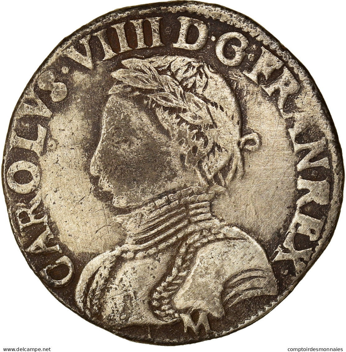 Monnaie, France, Demi Teston, 1565, Toulouse, TTB, Argent, Duplessy:1063 - 1560-1574 Carlo IX