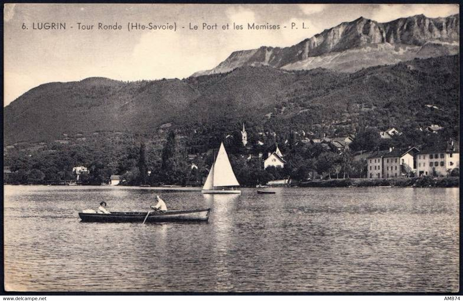 74-0412- Carte Postale Haute Savoie (74) - LUGRIN - Le Port Et Les Mémises - Lugrin