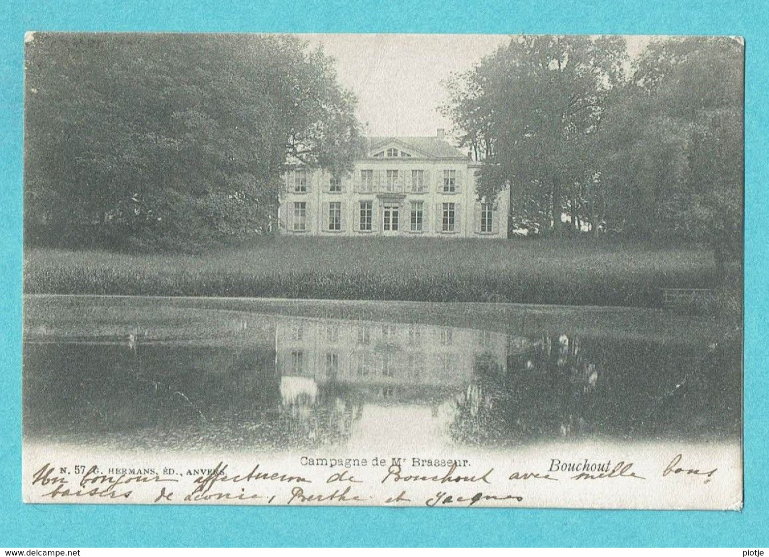 * Boechout (Antwerpen - Anvers) * (G. Hermans, Nr 57) Campagne De Mr. Brasseur, Chateau, Kasteel, Schloss, Unique, TOP - Boechout