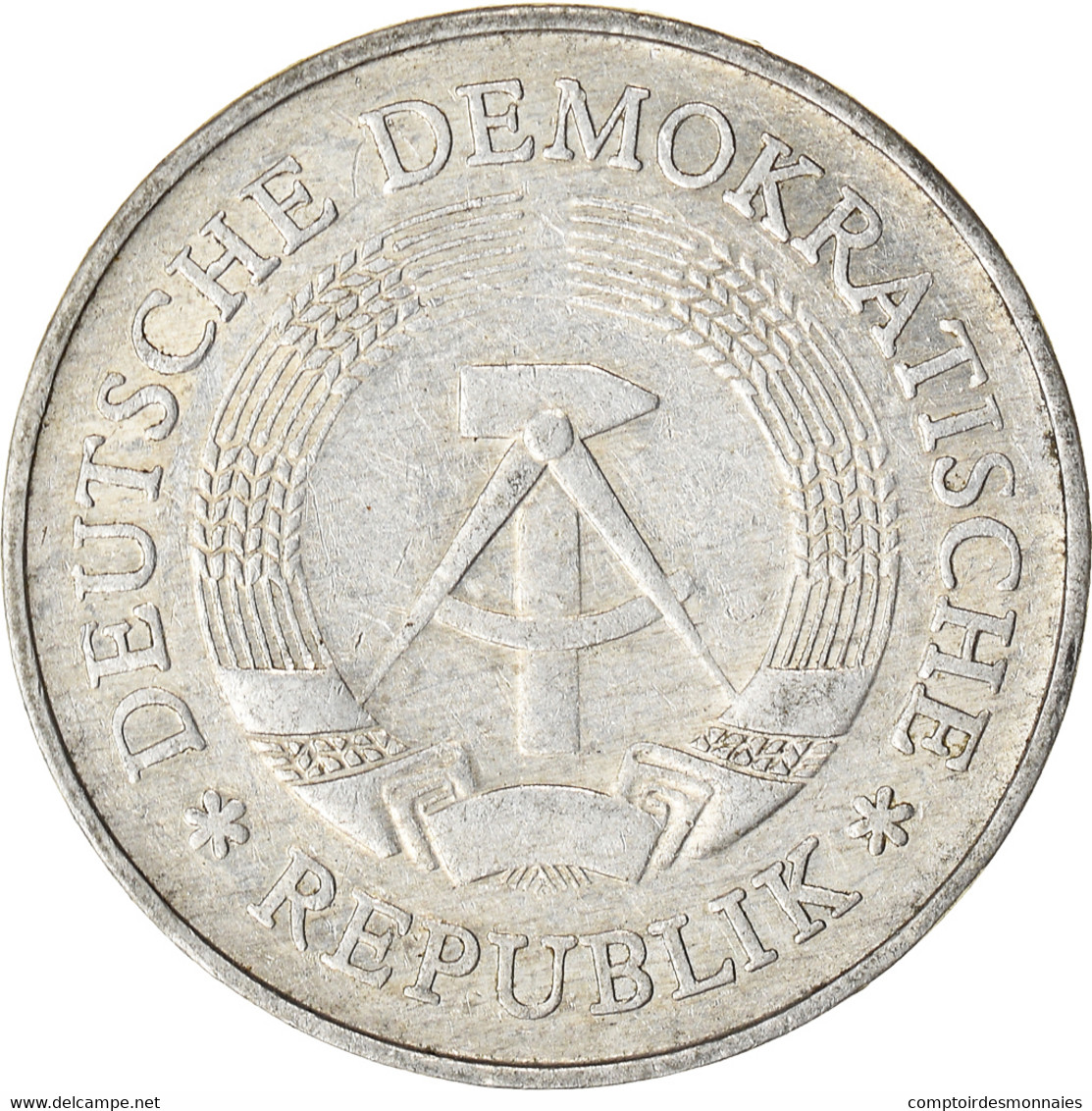 Monnaie, République Démocratique Allemande, Mark, 1977, Berlin, TB, Aluminium - 1 Mark