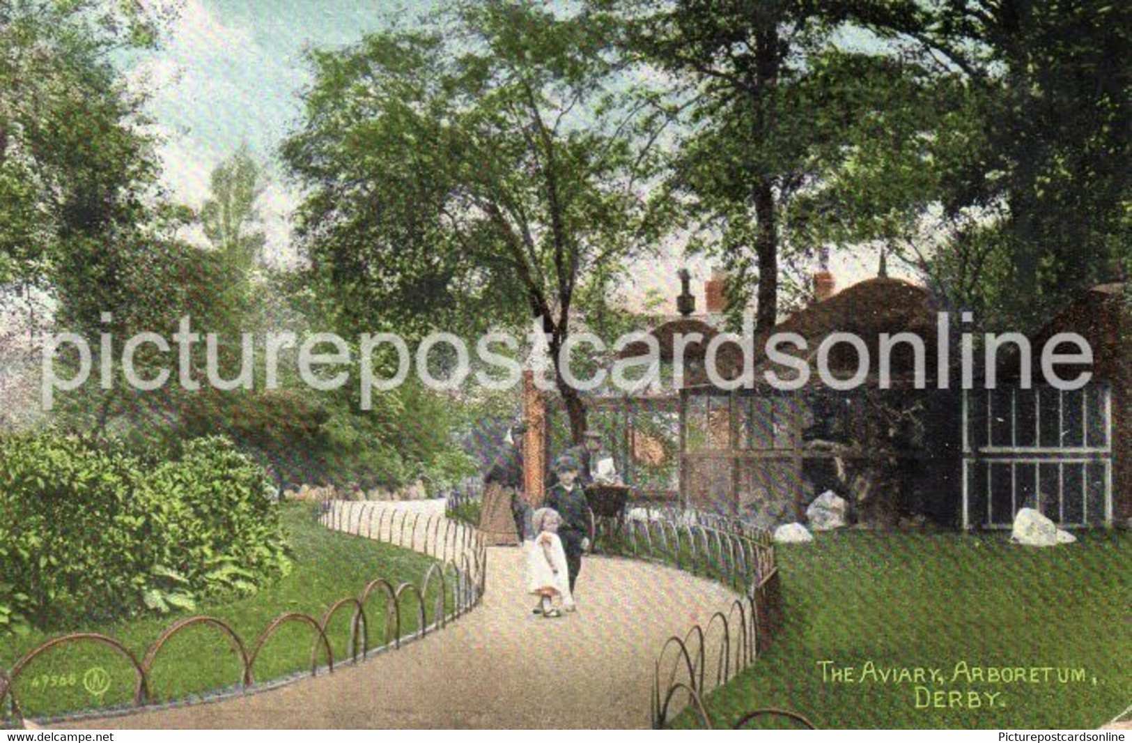 DERBY THE AVIARY ARBORETUM OLD COLOUR POSTCARD DERBYSHIRE - Derbyshire