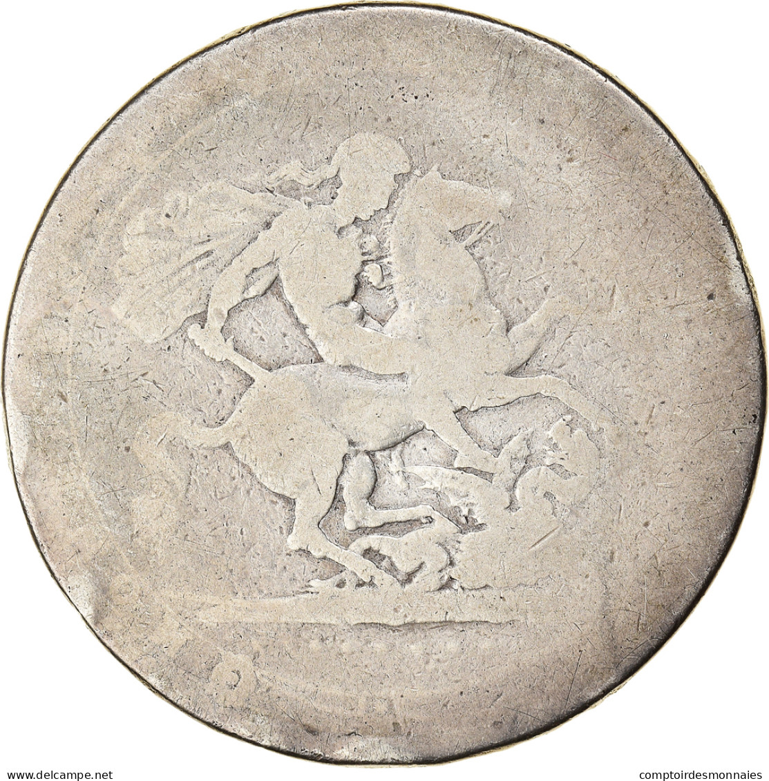 Monnaie, Grande-Bretagne, George III, Crown, 1820, Londres, B+, Argent, KM:675 - M. 1 Crown