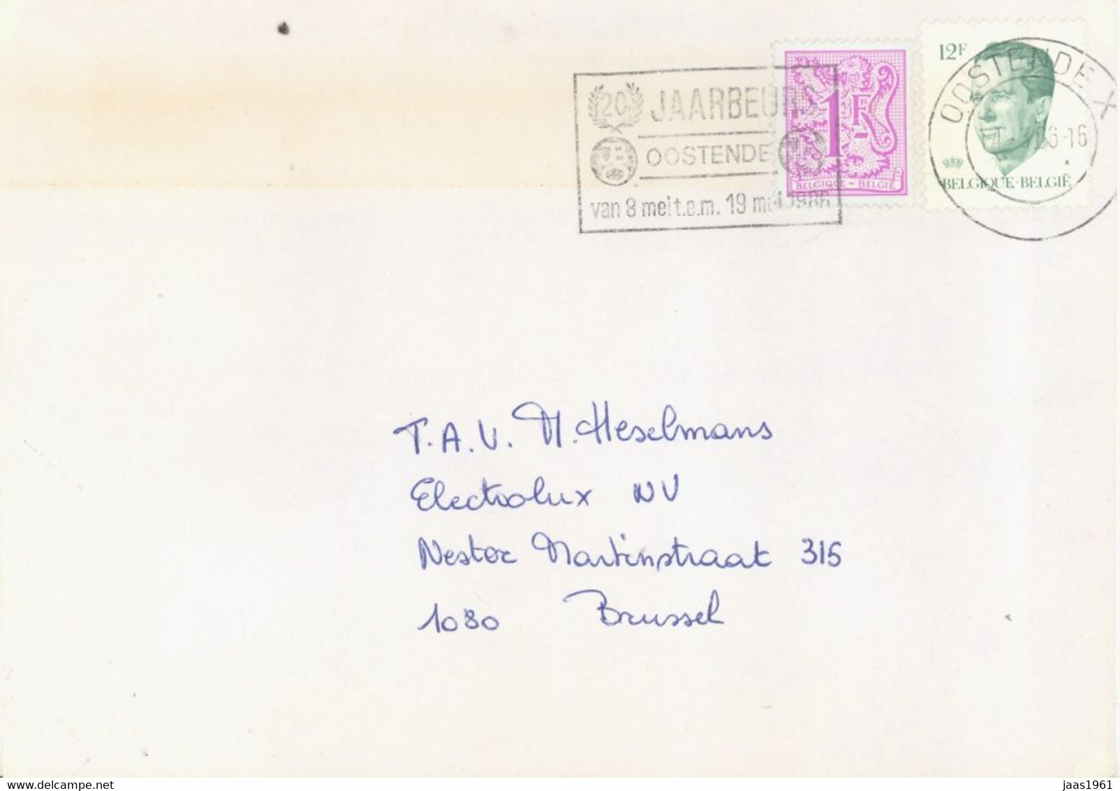 BELGIUM. POSTMARK OOSTENDE - Other & Unclassified