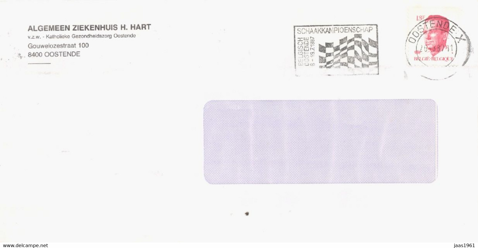 BELGIUM. POSTMARK OOSTENDE. CHESS CHAMPIONSHIP - Other & Unclassified