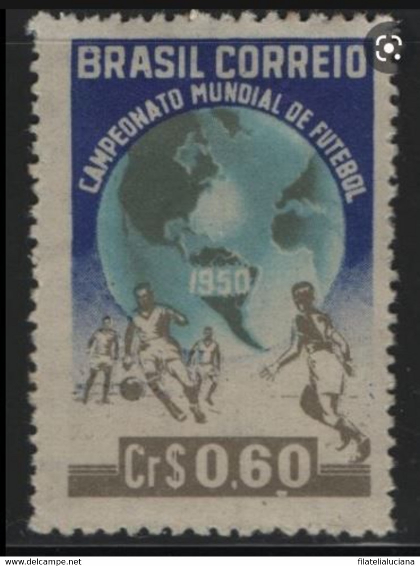 Brazil Stamp Scott #696 Soccer World Cup 1950 - 1950 – Brésil