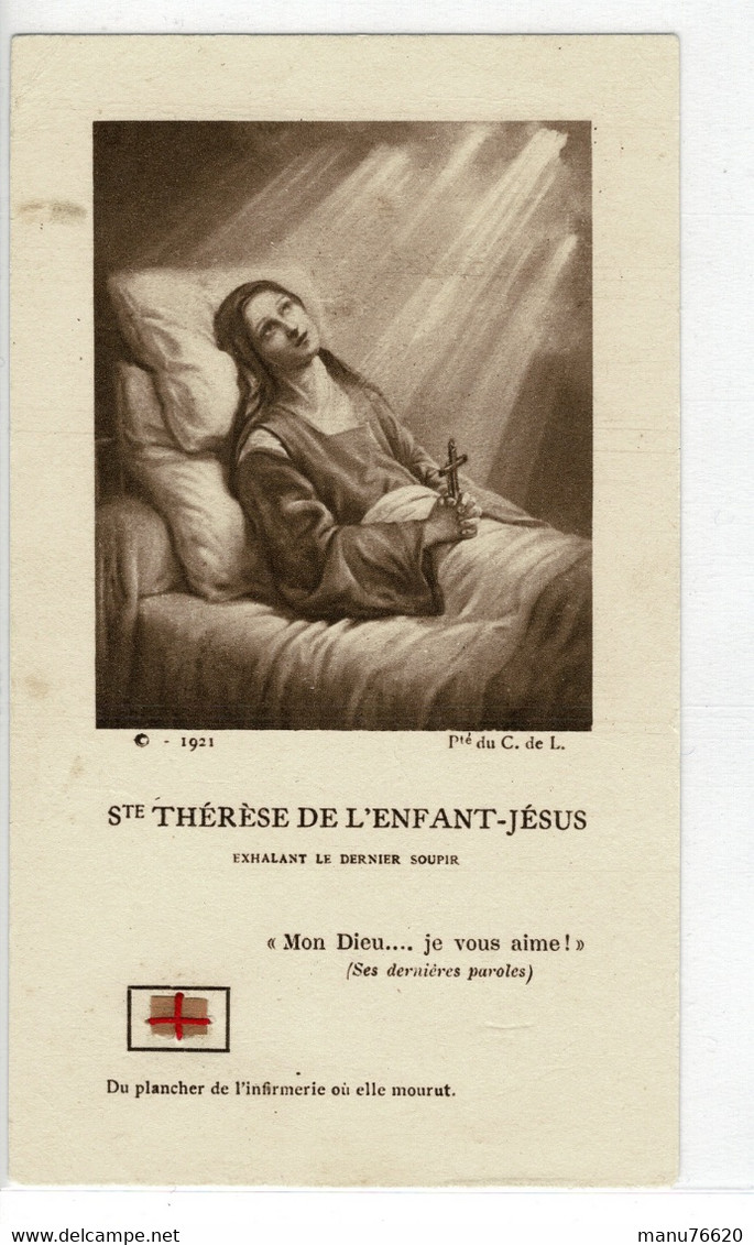 IMAGE RELIGIEUSE - CANIVET : Sainte Thérèse De L'enfant-jésus , Exhalant Le Dernier Soupir, Lisieux - Religion & Esotericism