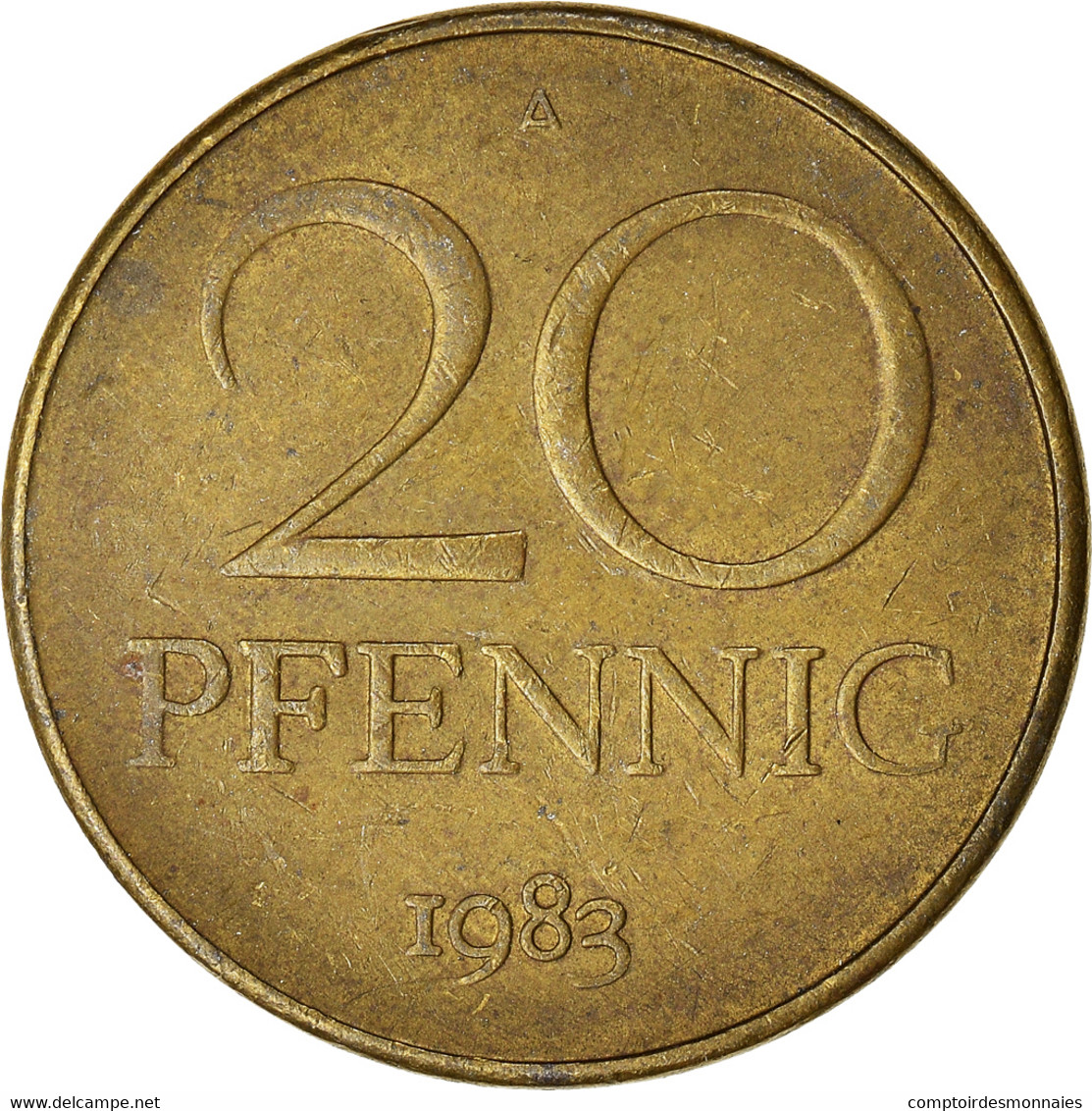 Monnaie, République Démocratique Allemande, 20 Pfennig, 1983, Berlin, TB+ - 20 Pfennig