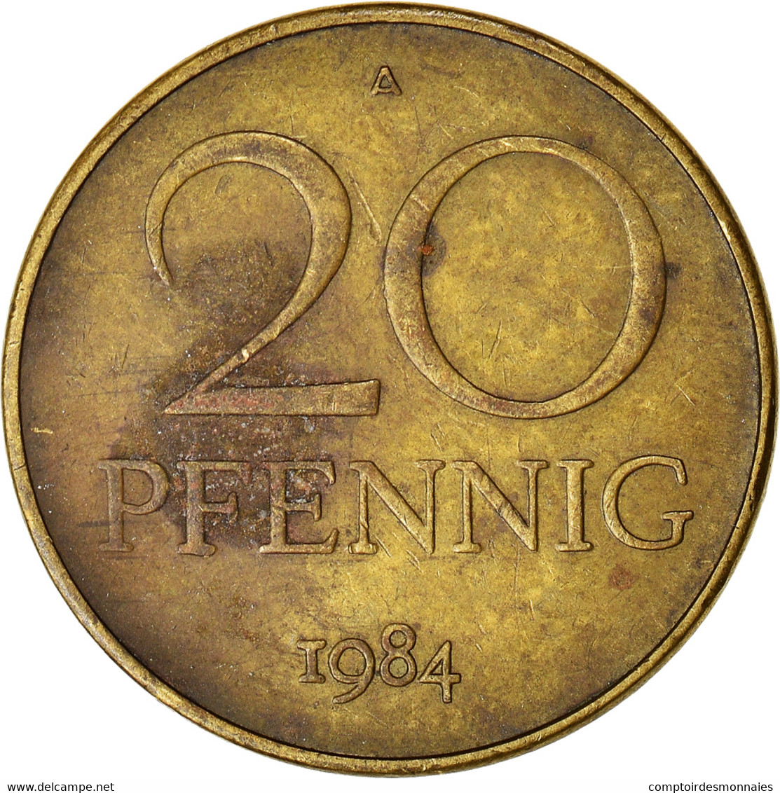 Monnaie, République Démocratique Allemande, 20 Pfennig, 1984, Berlin, TB - 20 Pfennig