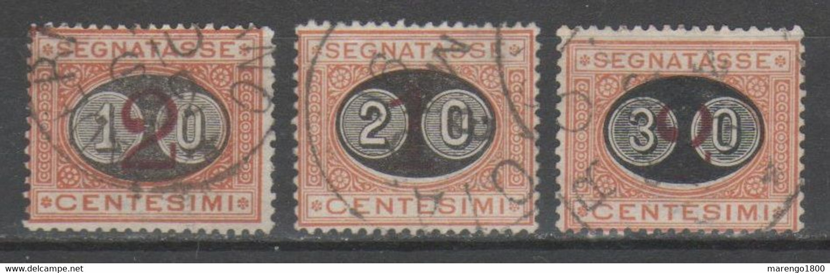 ITALIA 1890-91 - Segnatasse Soprastampati ("Mascherine")            (g8324) - Taxe