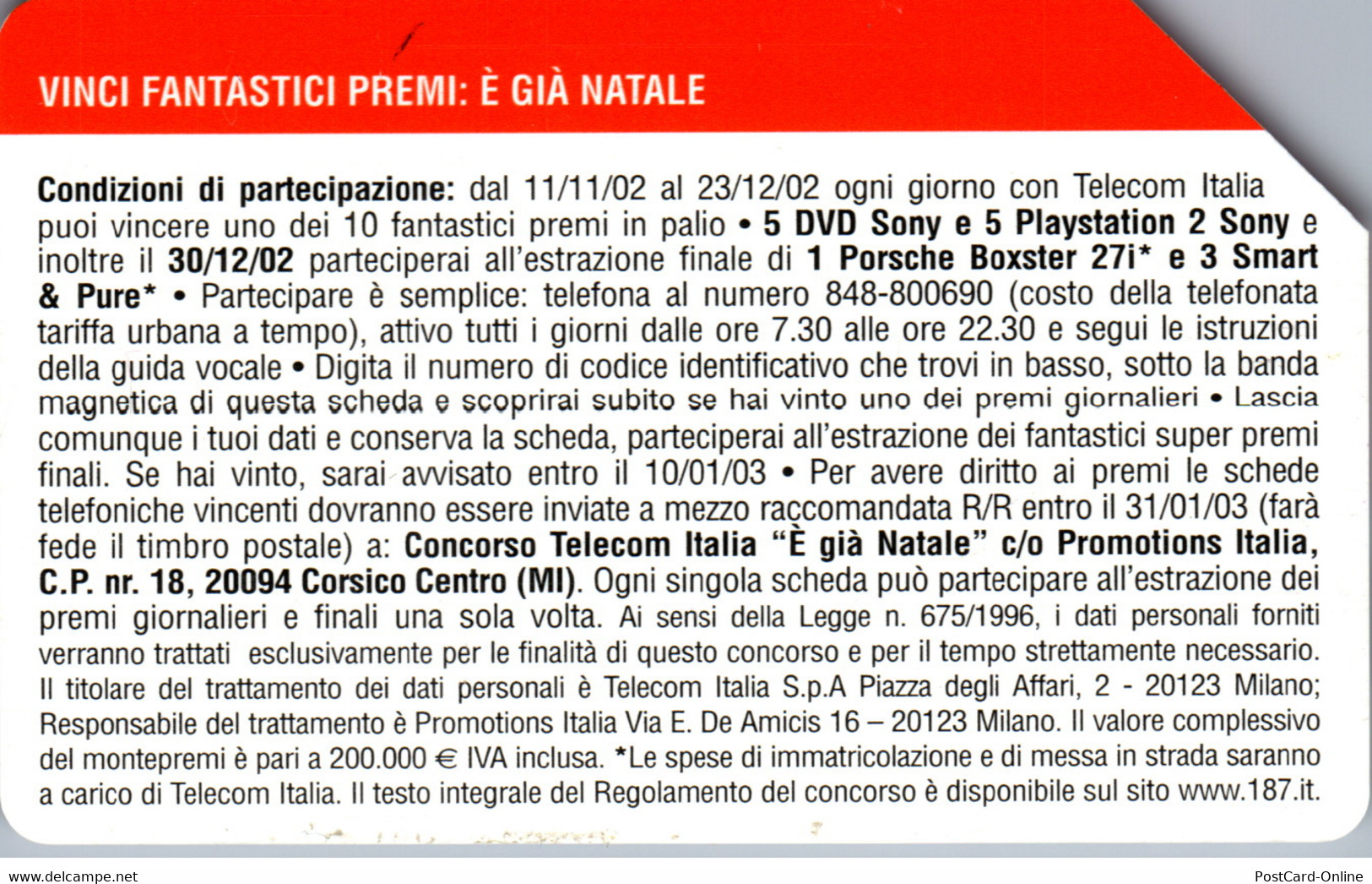 30934 - Italien - Telecom , Puntotel - Öff. Diverse TK