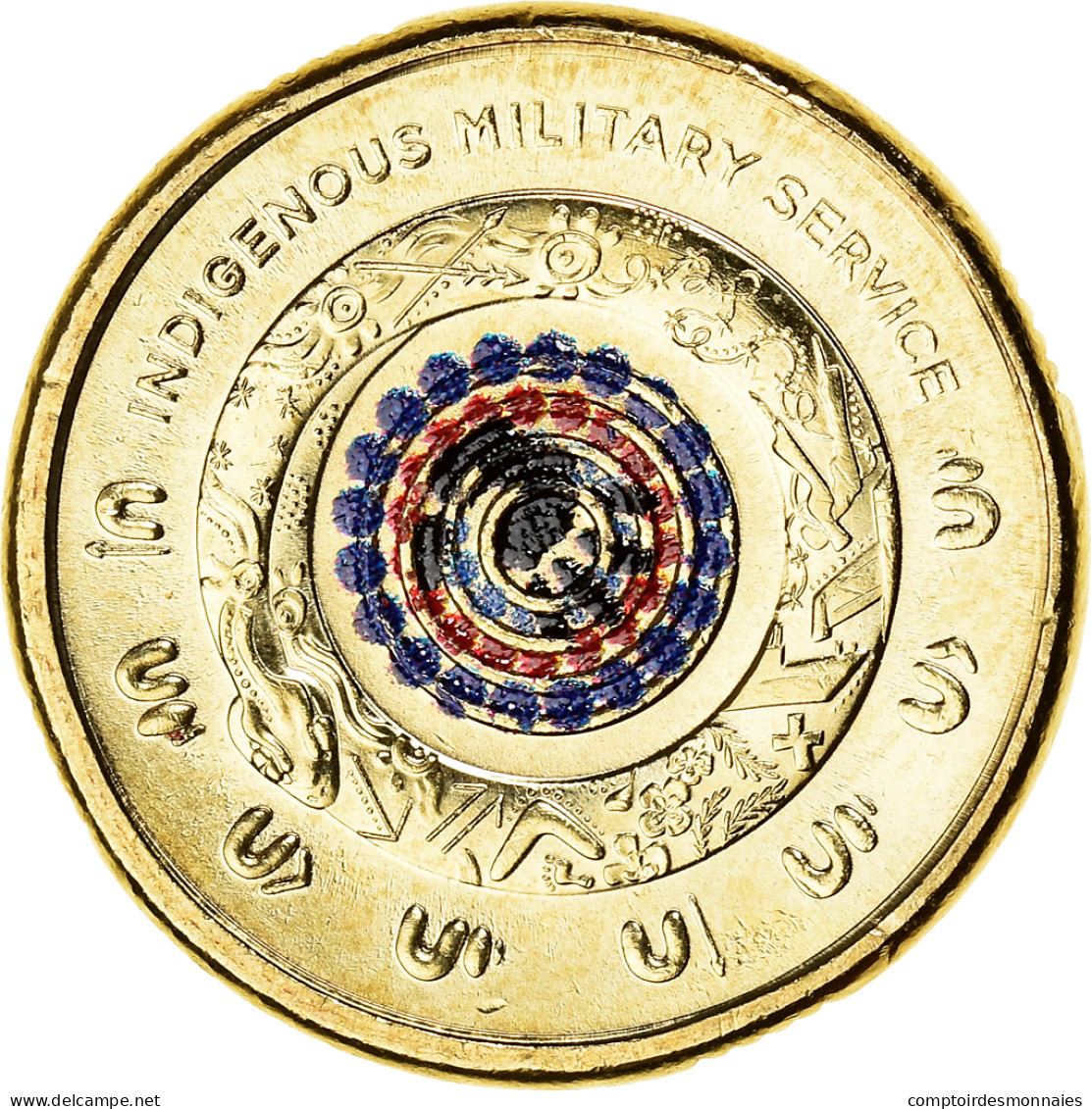 Monnaie, Australie, INDIGENOUS MILITARY SERVICE, 2 Dollars, 2021, Colorisé - 2 Dollars